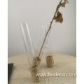 Clear Glass Conjoined Test Tube Flower Vase